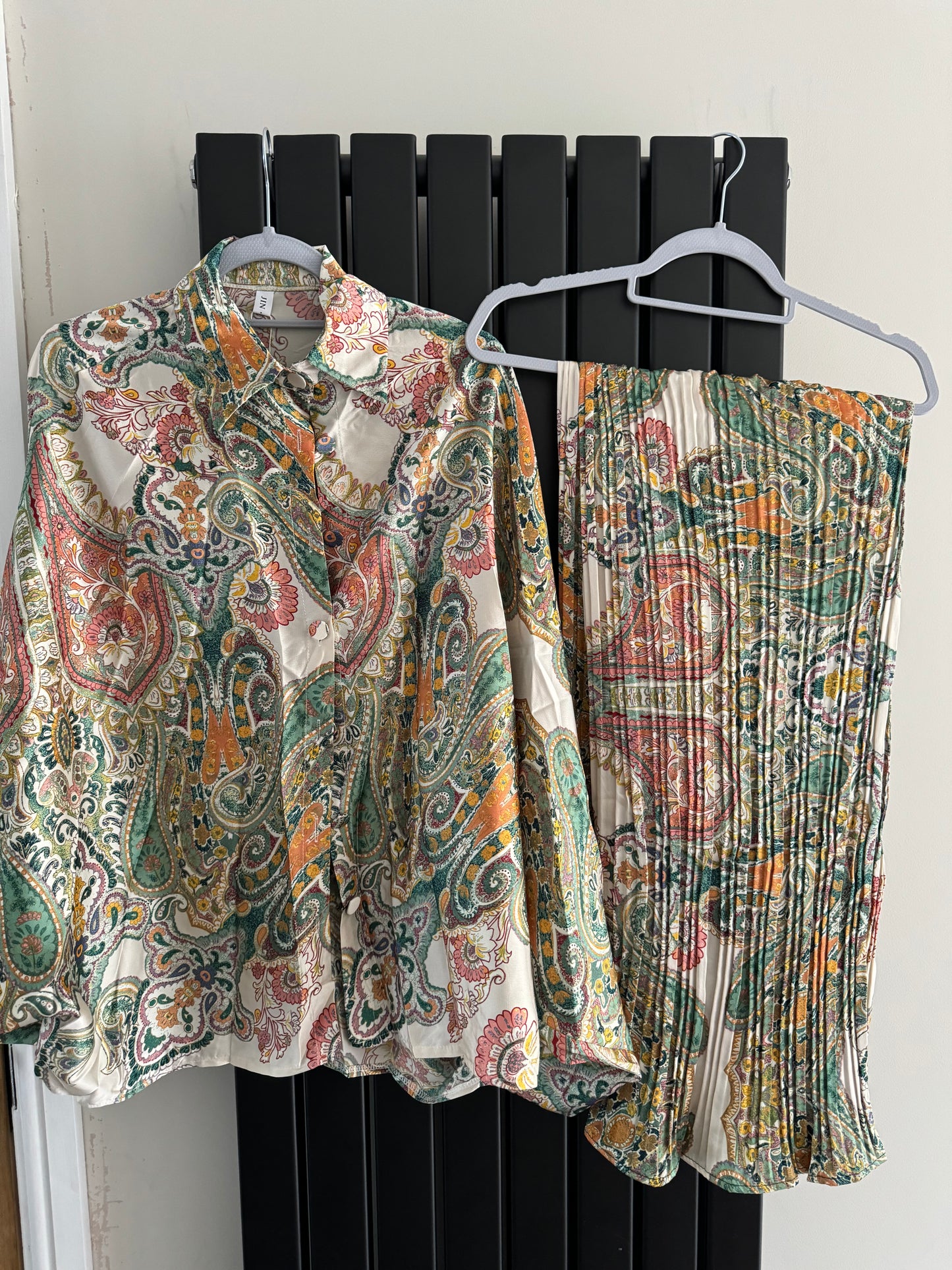 Paisley silk coord